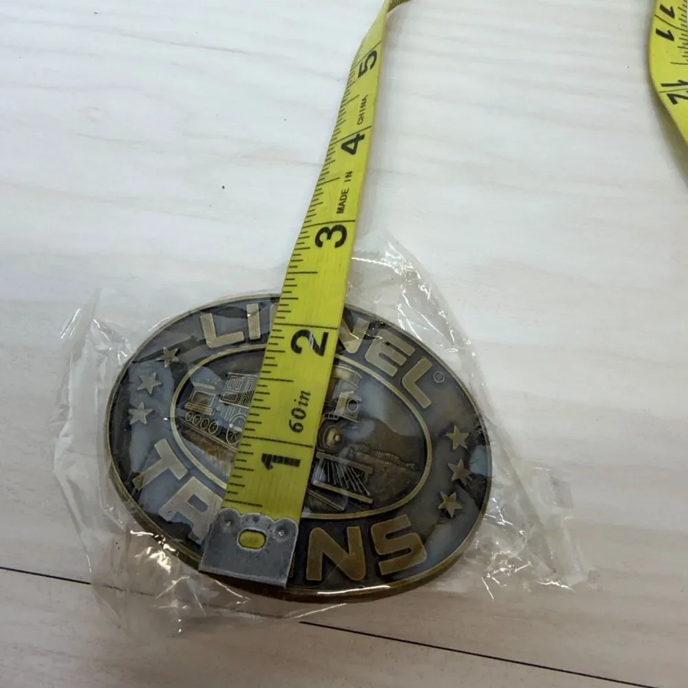 Vintage‎ Lionel Trains Engine Toy Model Railroad Brass Belt Buckle